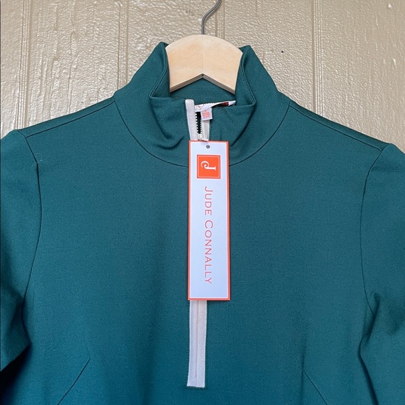 Jude Connally Anna Long Sleeve Dress in evergreen/Ivory - Picture 4 of 9